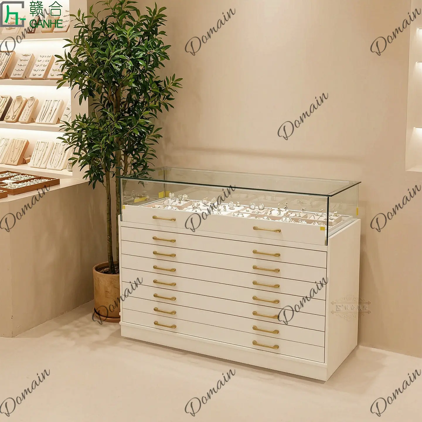 خزانة عرض زجاجية فاخرة متعددة  - مراجعة Jewelry For Watches وسعره