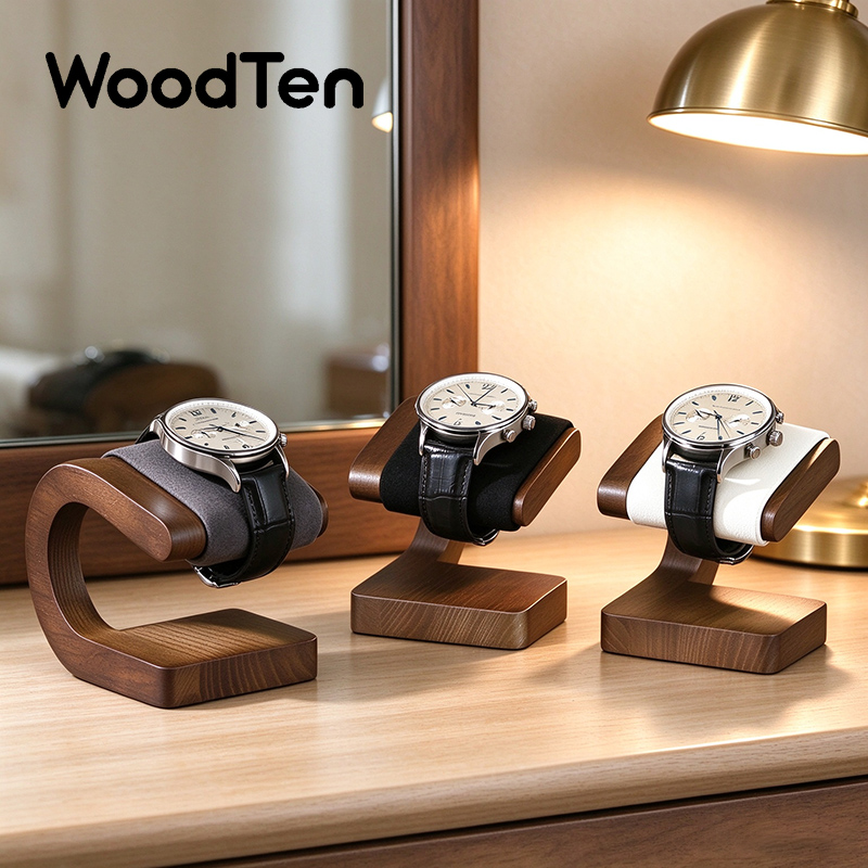 حامل عرض ساعات خشبي جديد من وو - مراجعة Jewelry And Watches Inc وسعره